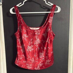 Victoria’s Secret Red Floral Camisole Size: S Vintage